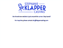 Tablet Screenshot of klappercasting.com